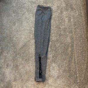 Forever 21 Charcoal Gray Leggings with Cutouts